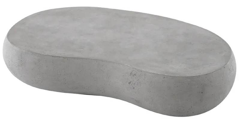 Casa Padrino Luxus Gartentisch Grau 160 x 103 x H. 32 cm - Garten Couchtisch aus glasfaserverstärktem Beton - Garten & Terrassen Möbel - Luxus Qualität