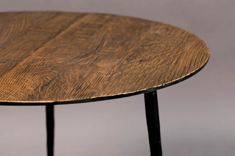 Beistelltisch PEPPER BROWN Ø 45 von DUTCHBONE