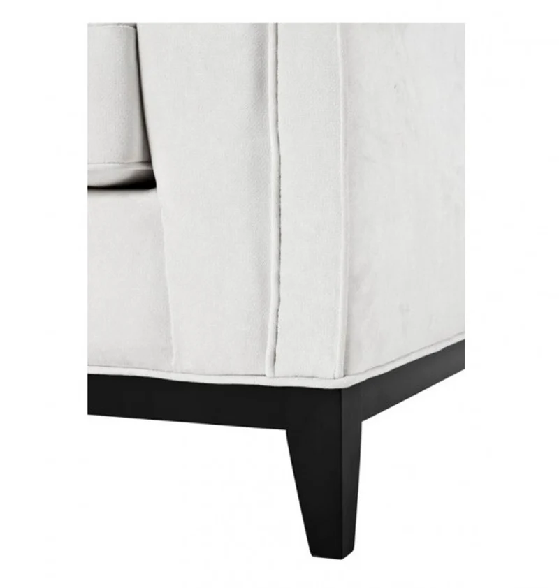 Casa Padrino Luxus Designer Hotel Sessel in Weiß mit schwarzem Gestell - 94 x 82 x 77 cm