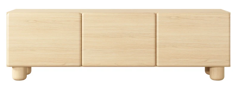 TV-Schrank Lomo mit drei Klappen, 150 cm, Vicenza-Eiche
