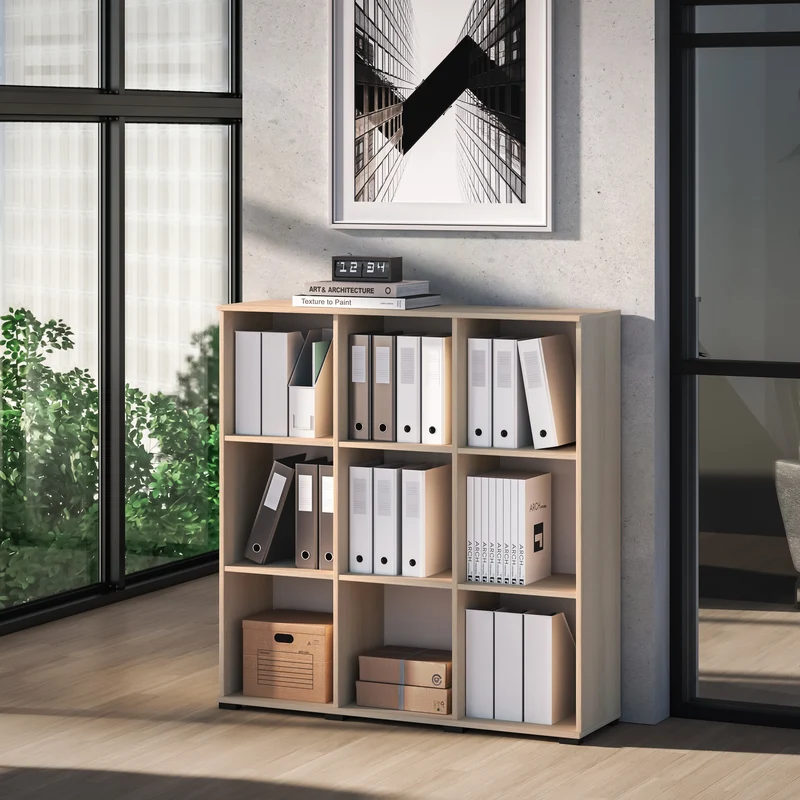Offenes Regal Odelis 120 cm Lindberg-Eiche