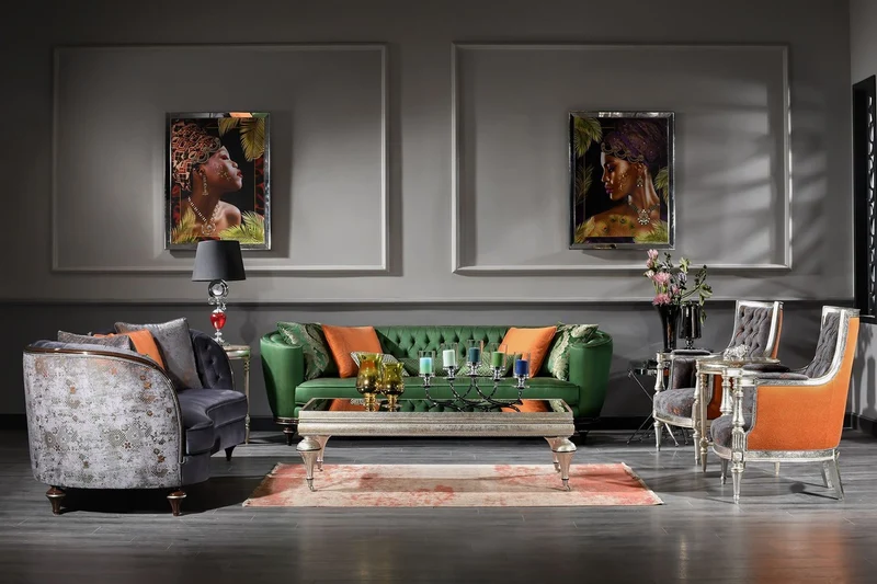 Casa Padrino Luxus Barock Couchtisch Schwarz / Silber - Prunkvoller Massivholz Wohnzimmertisch mit Glasplatte - Barock Wohnzimmer Möbel