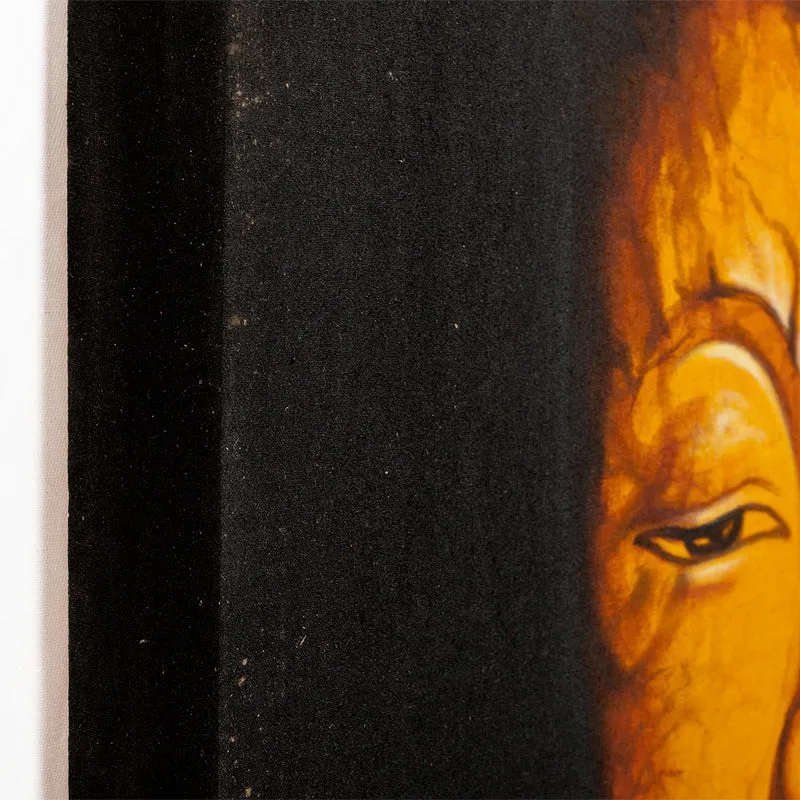 Wandbild BUDDHA 60x60cm auf Leinwand Handmade Holzrahmen