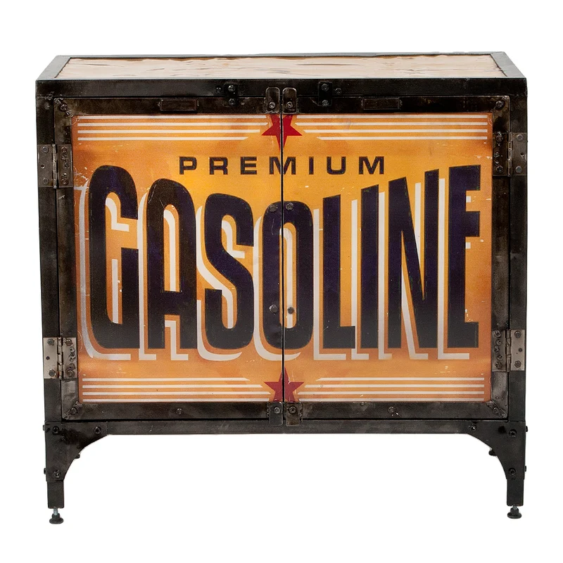 Kommode LOGAM-GASOLINE L80cm recyceltes Metall