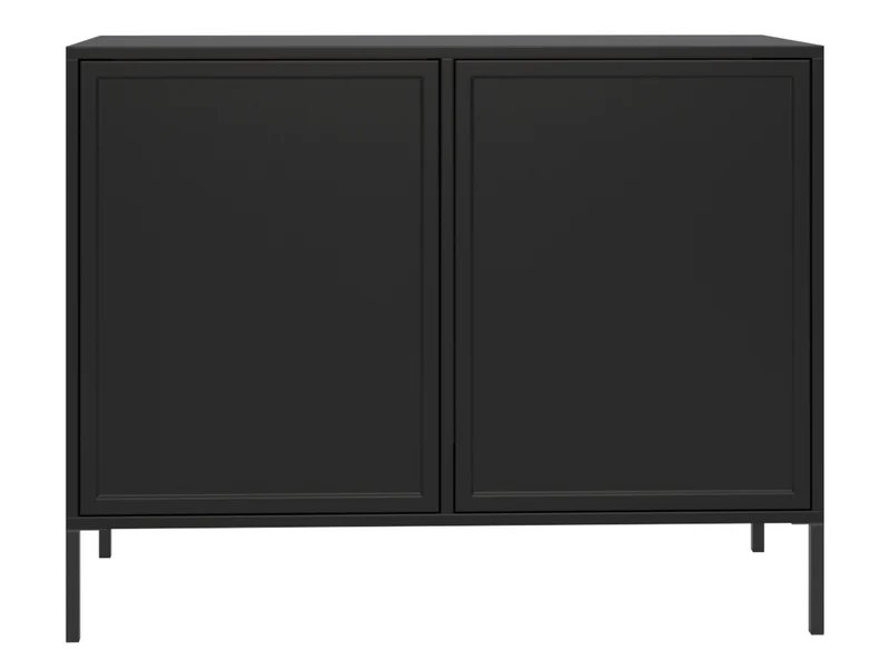 Velveto 100 cm zweiflügelige Kommode in Schwarz