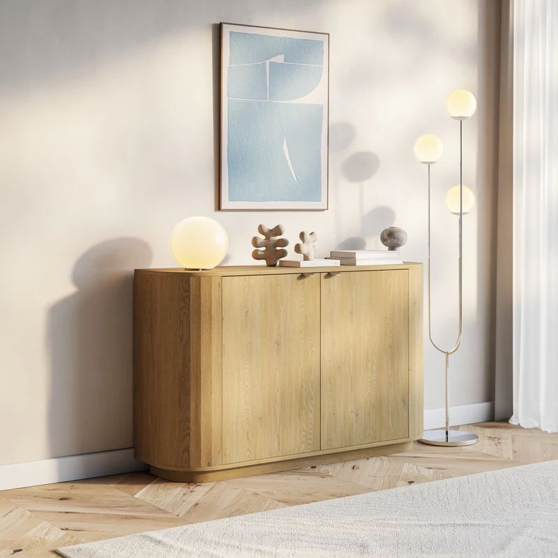Zweittürige Kommode Coru 140 cm Eiche Cremona Torro