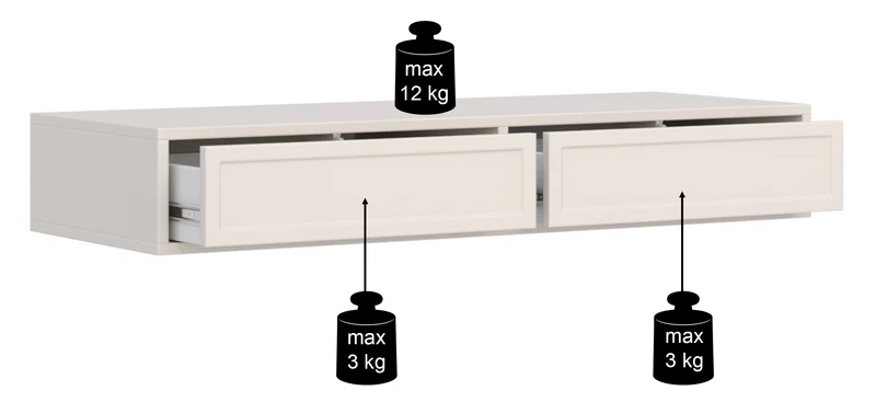 Velveto Schminktisch mit zwei Schubladen, 110 cm, Kaschmir