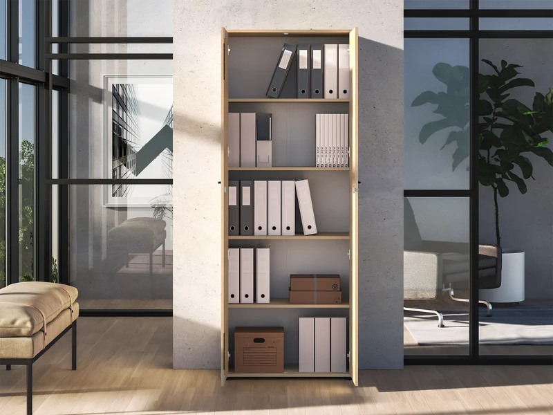 Zweiflügeliger Schrank Odelis 79 cm Lindberg-Eiche
