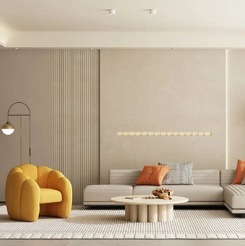 Casa Padrino Luxus Sessel Orange 75 x 70 x H. 75 cm - Wohnzimmer Sessel - Hotel Sessel - Wohnzimmer Möbel - Hotel Möbel - Luxus Qualität - Made in Italy