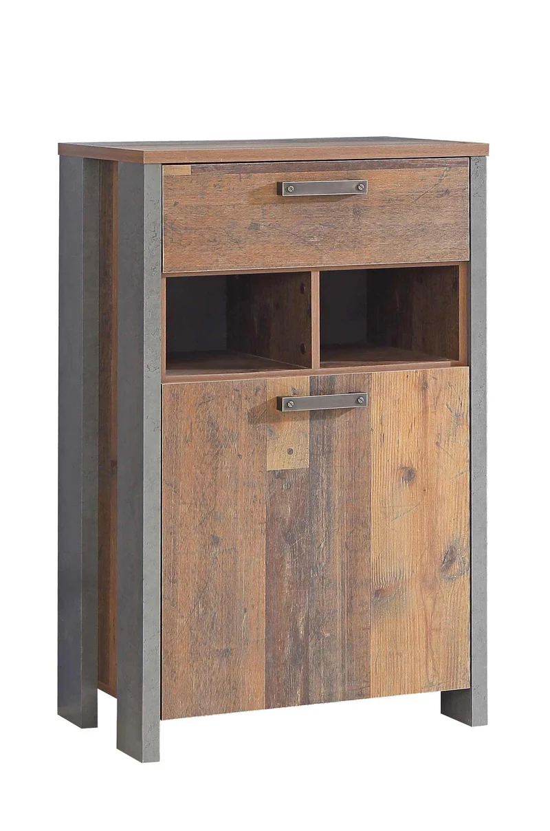 Schuhschrank Kommode CLIF 1-trg. Optik: Old Wood Vintage von Forte
