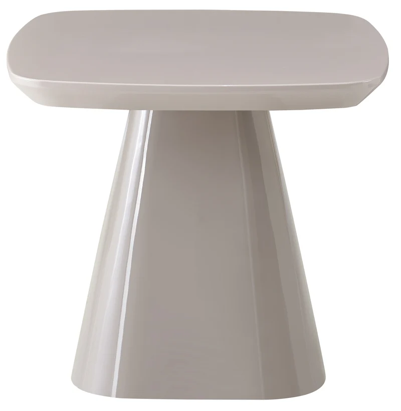 Floone Couchtisch 60x60 cm hellgrau Hochglanz