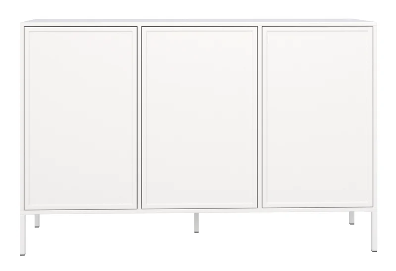 Drehtür-Kommode Velveto 150 cm Weiß