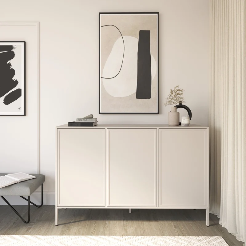 Drehtür-Kommode Velveto 150 cm Kaschmir