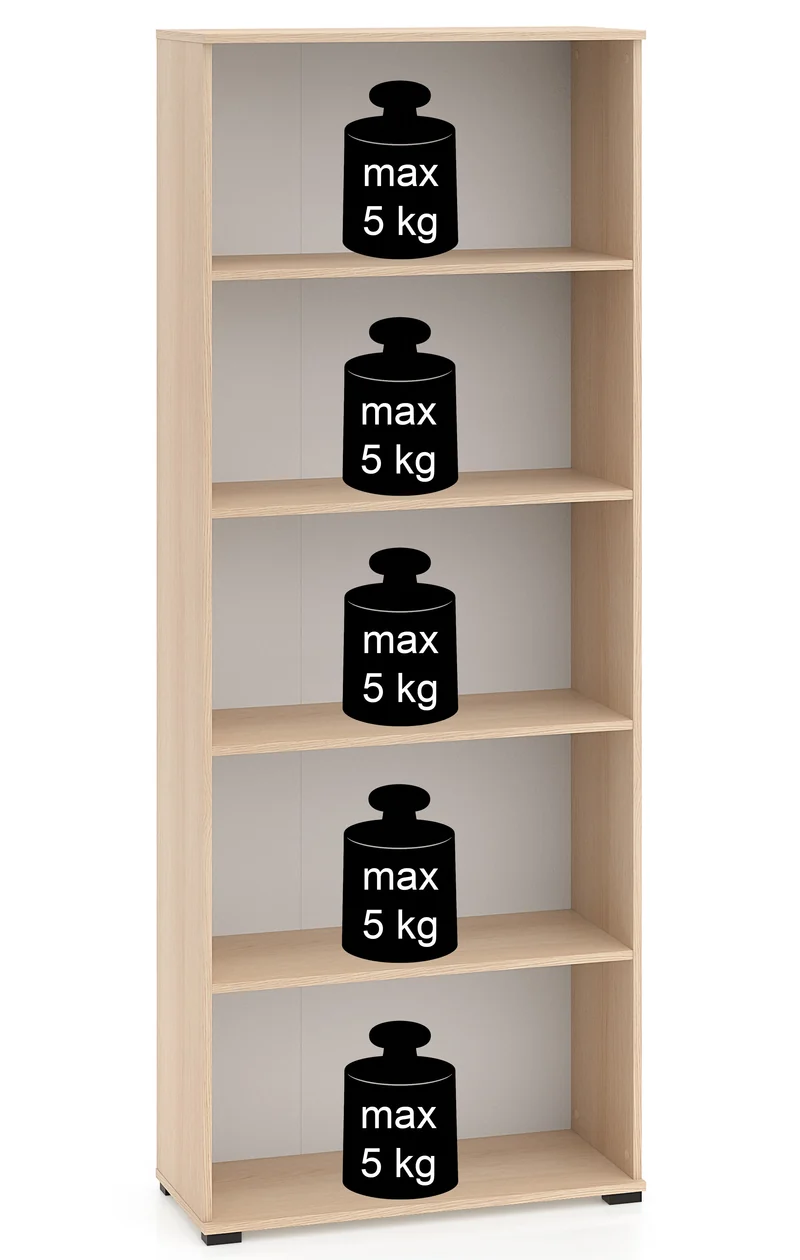 Offenes Regal Odelis 79 cm Lindberg-Eiche