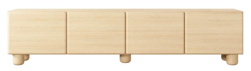TV-Schrank Lomo mit vier Klappen, 200 cm, Vicenza-Eiche