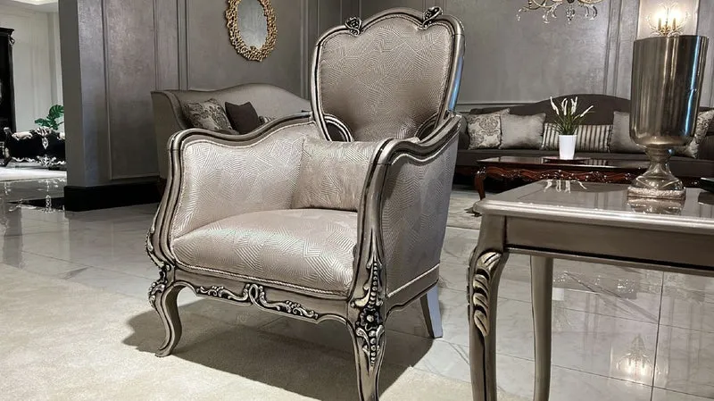 Casa Padrino Luxus Barock Beistelltisch Silber - Quadratischer Massivholz Tisch im Barockstil - Luxus Wohnzimmer Möbel im Barockstil - Barock Möbel - Edel & Prunkvoll