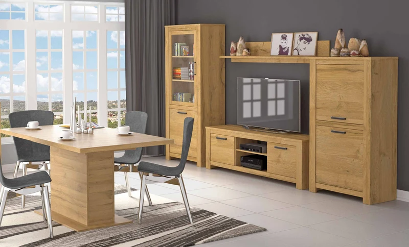 Highboard HAVANNA 2 Türen Optik: Alteiche von Forte