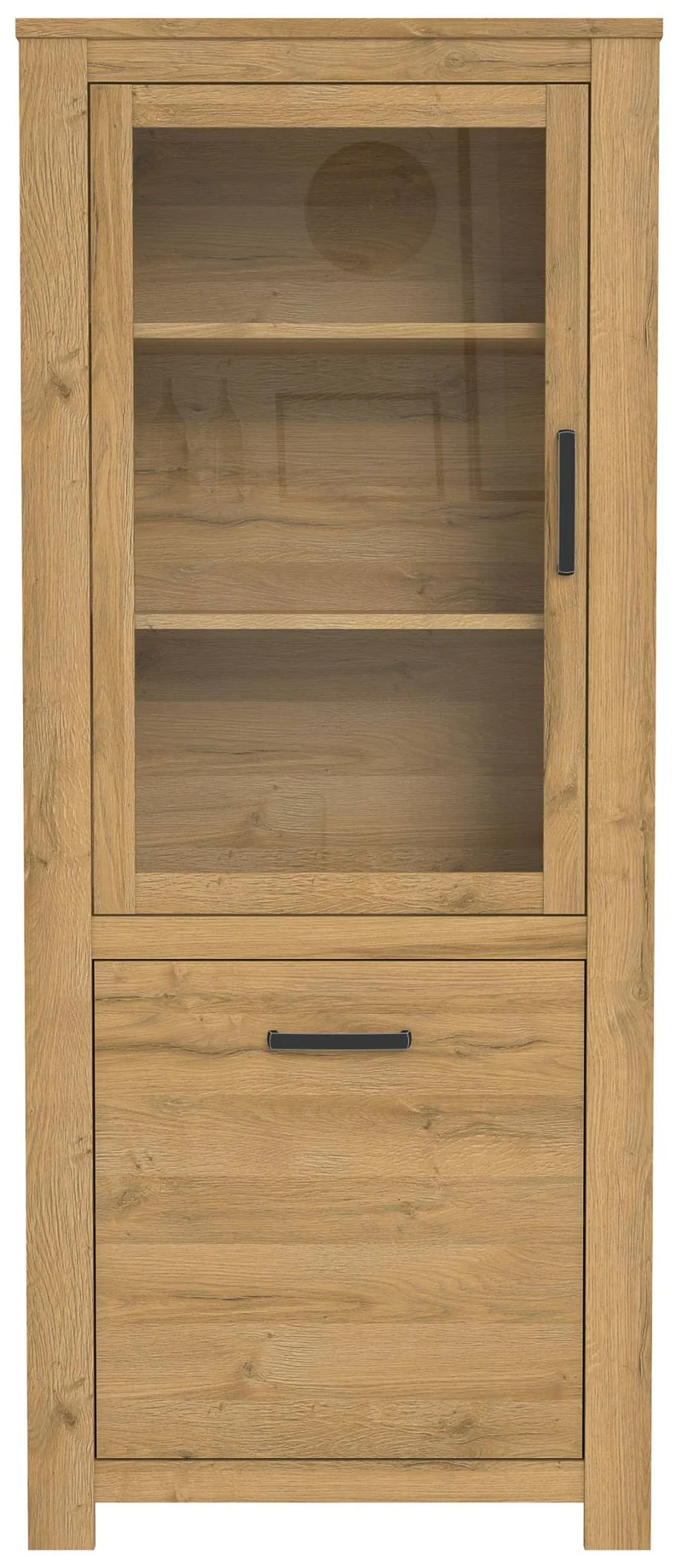 Vitrine HAVANNA 2 Türen 3 Einlegeböden Optik: Alteiche von Forte
