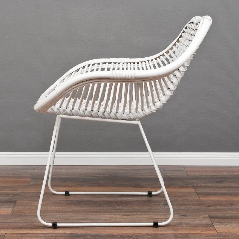 Rattan Armlehnenstuhl HATTAN White