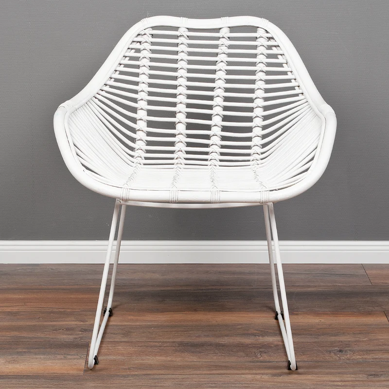 Rattan Armlehnenstuhl HATTAN White