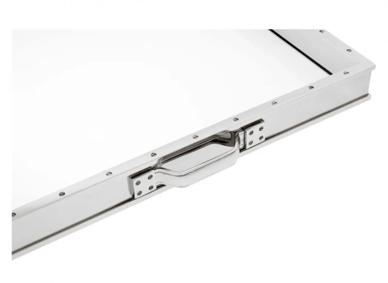Casa Padrino Luxus Tablett Nickel Finish Silber 55 x 50 x H. 5 cm - Edles Hotel Accessoire