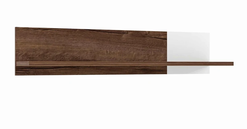 Wandboard passend zur Serie RAVEN, Optik Schlammeiche mit Weiß