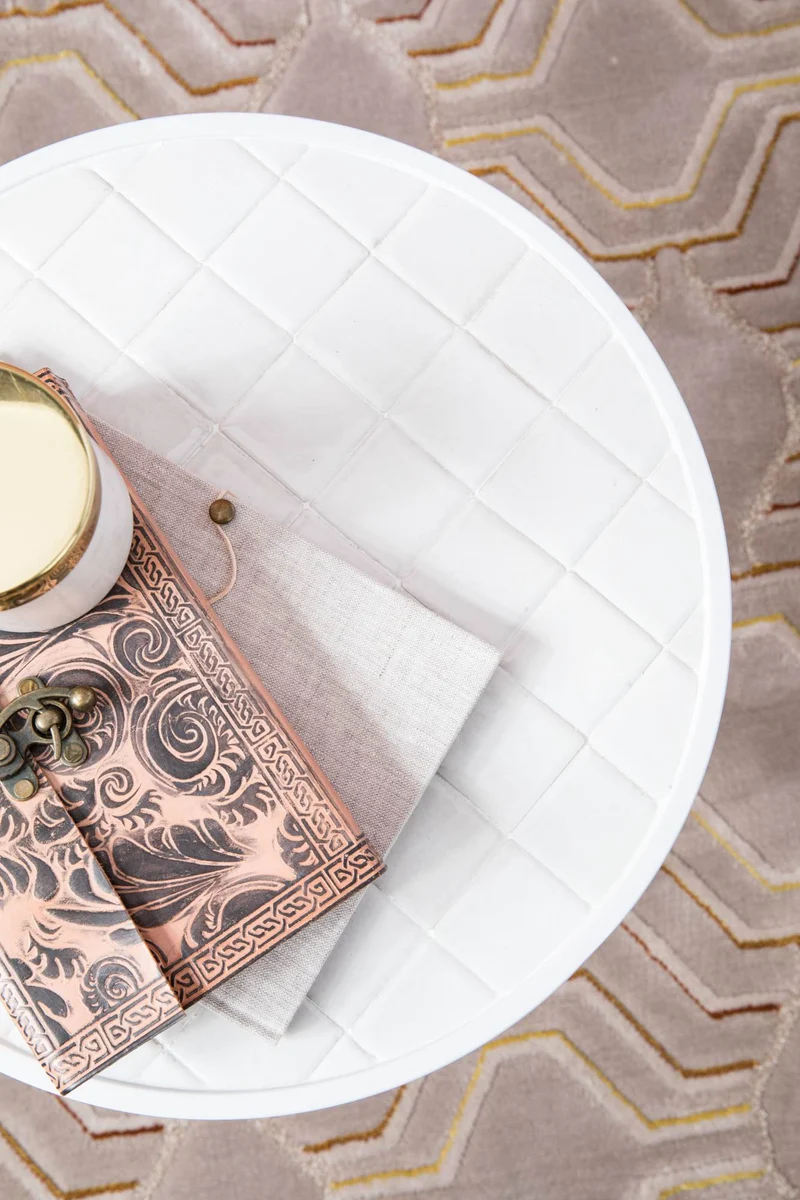 Beistelltisch GLAZED WHITE von ZUIVER