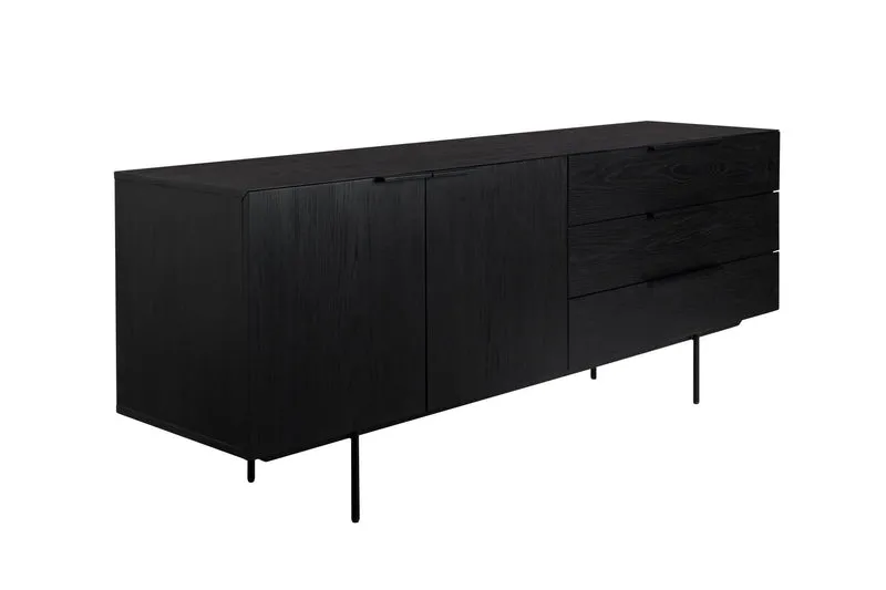 Sideboard TRAVIS BLACK OAK von ZUIVER