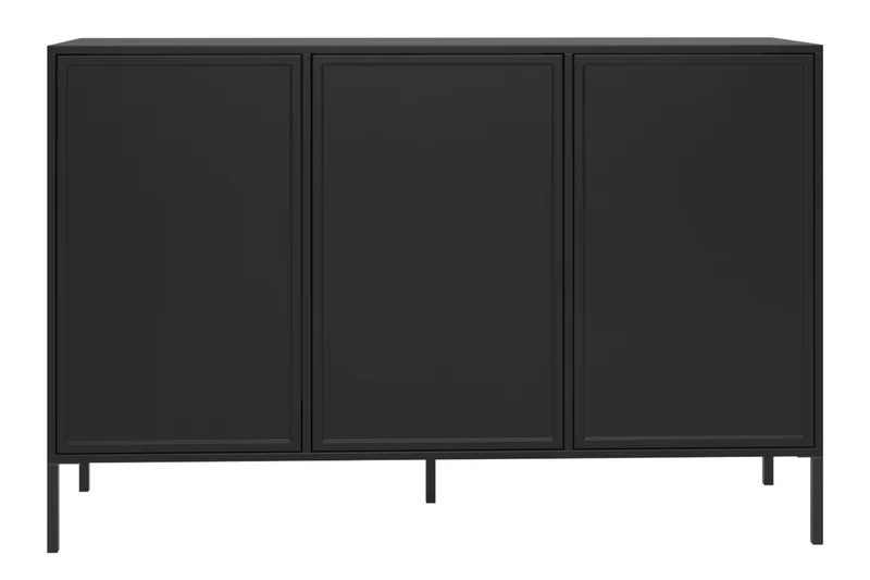 Velveto dreitürige Kommode 150 cm schwarz
