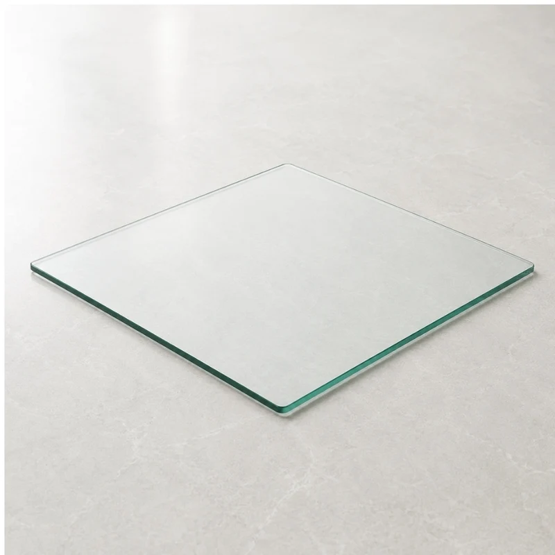 Glasplatte TERRY 40x40cm gehärtetes 8mm Glas Servierplatte