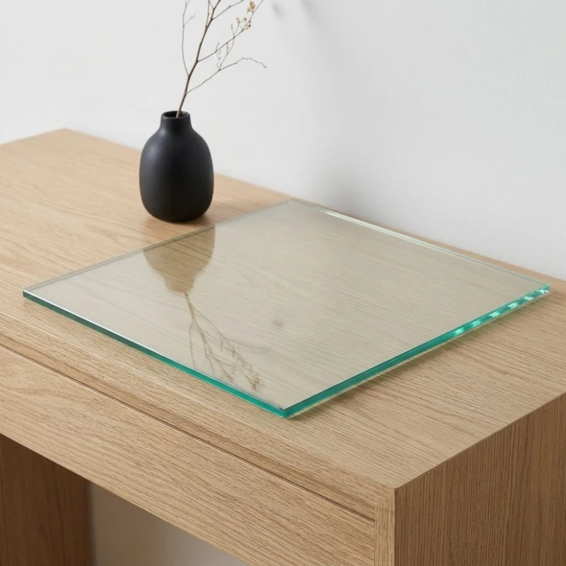 Glasplatte TERRY 40x40cm gehärtetes 8mm Glas Servierplatte