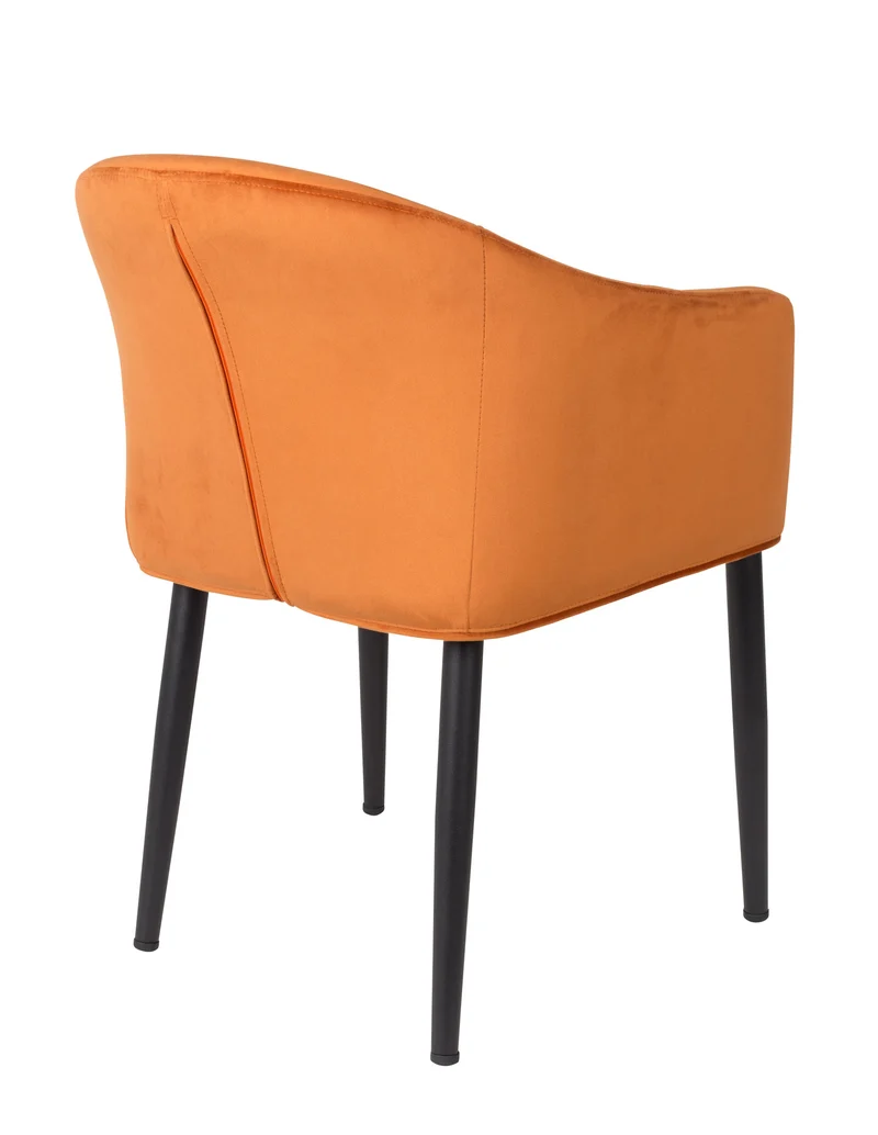Esszimmerstuhl CATELYN Samtlook Orange