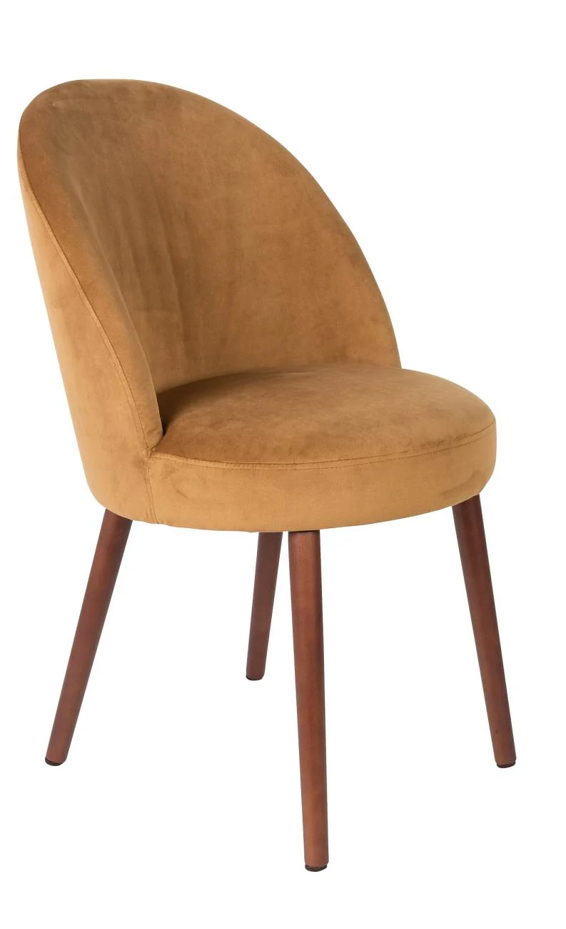 Esszimmerstuhl BARBARA VELVET Samt Camel von DutchBone