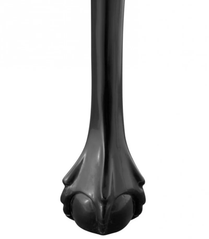 Casa Padrino Luxus Konsole im Barockstil aus Mahagoni Holz, gewachstes Schwarz, 152 x 52 x H. 101 cm