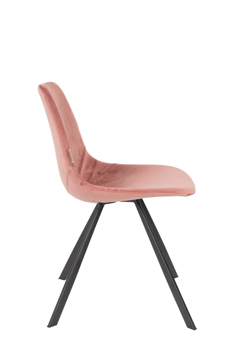 Esszimmerstuhl FRANKY VELVET Samt Rosa von DutchBone