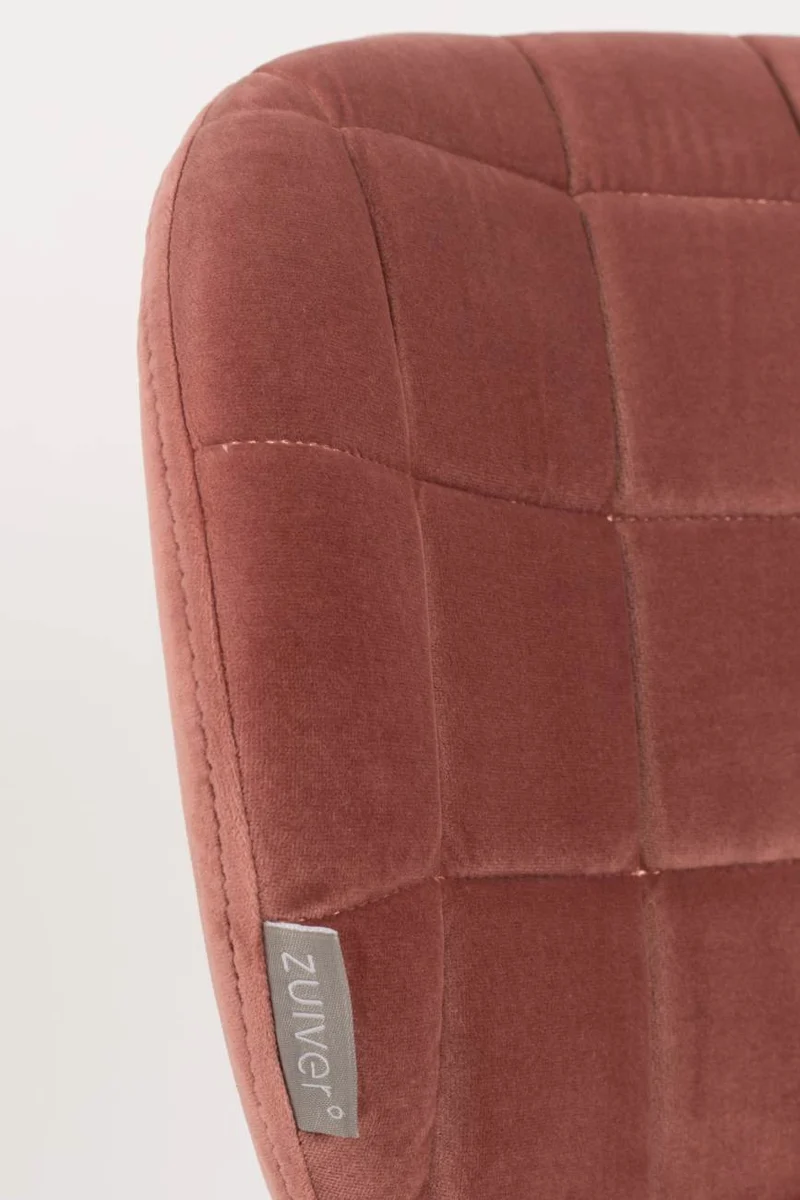 Esszimmerstuhl OMG VELVET Samt Rosa von ZUIVER