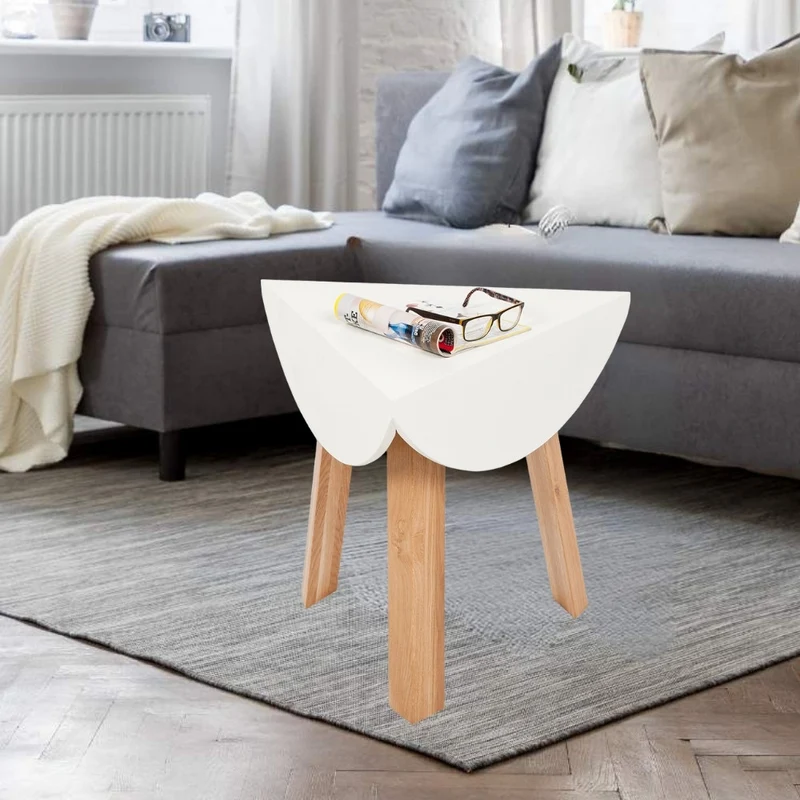 Design Beistelltisch WHIZAZ 60cm weiss