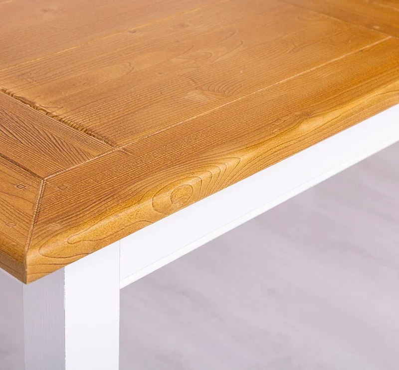 Ausziehbarer Esstisch aus Massivholz im Landhausstil - 160 /220