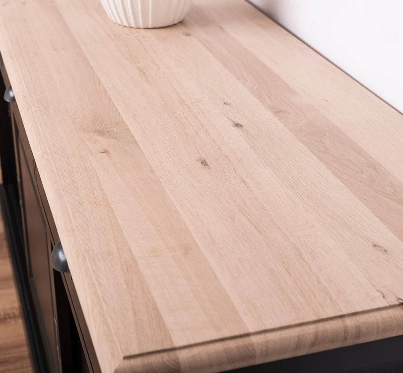 Kommode aus Massivholz | Sideboard mit 3 Schubladen und 3 Schiebetüren