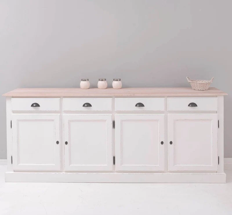 Sideboard aus Massivholz | Kommode mit 4 Schubladen und 4 Türen
