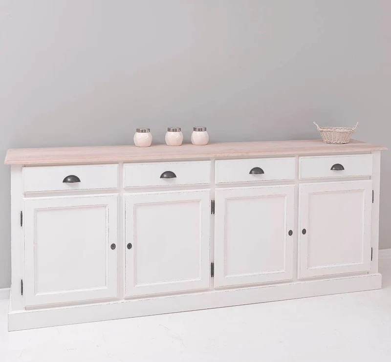 Sideboard aus Massivholz | Kommode mit 4 Schubladen und 4 Türen