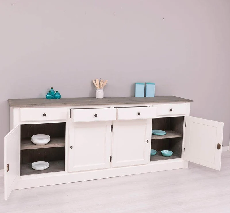Sideboard aus Massivholz | Kommode mit 4 Schubladen und 4 Türen