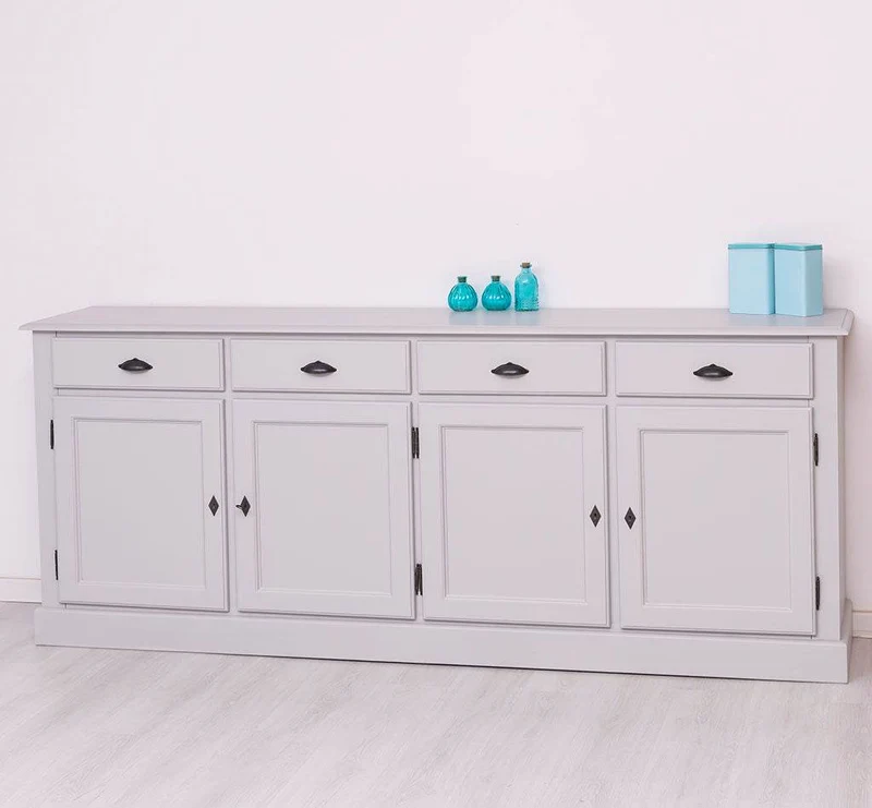 Sideboard aus Massivholz | Kommode mit 4 Schubladen und 4 Türen