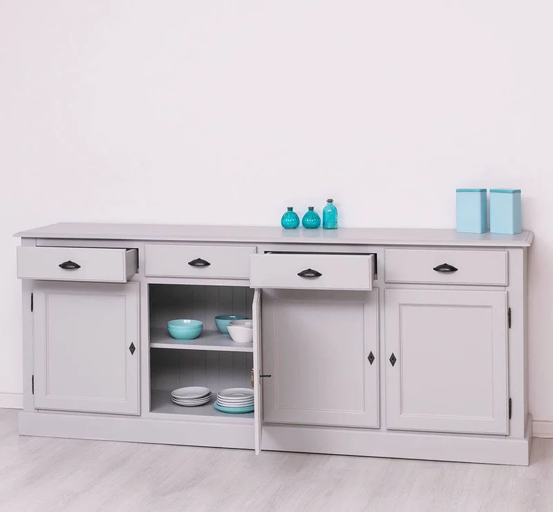 Sideboard aus Massivholz | Kommode mit 4 Schubladen und 4 Türen