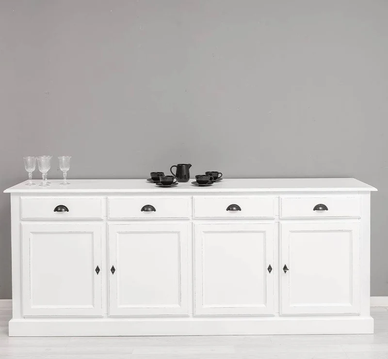 Sideboard aus Massivholz | Kommode mit 4 Schubladen und 4 Türen