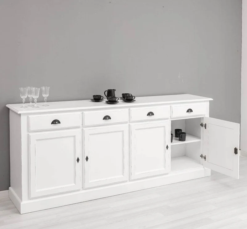 Sideboard aus Massivholz | Kommode mit 4 Schubladen und 4 Türen