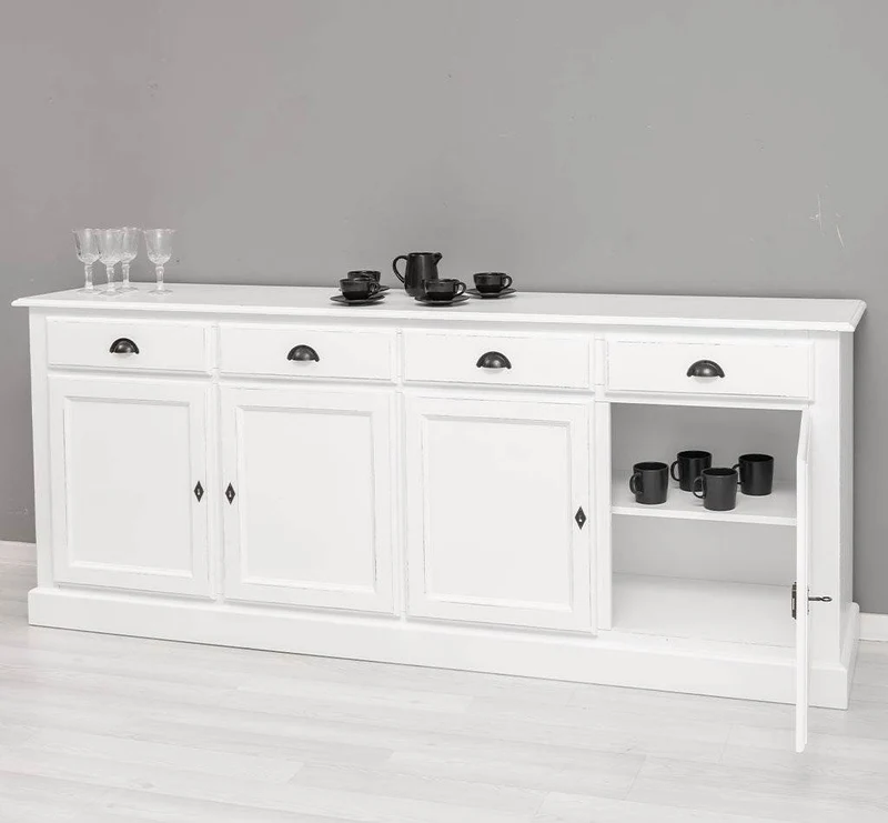 Sideboard aus Massivholz | Kommode mit 4 Schubladen und 4 Türen