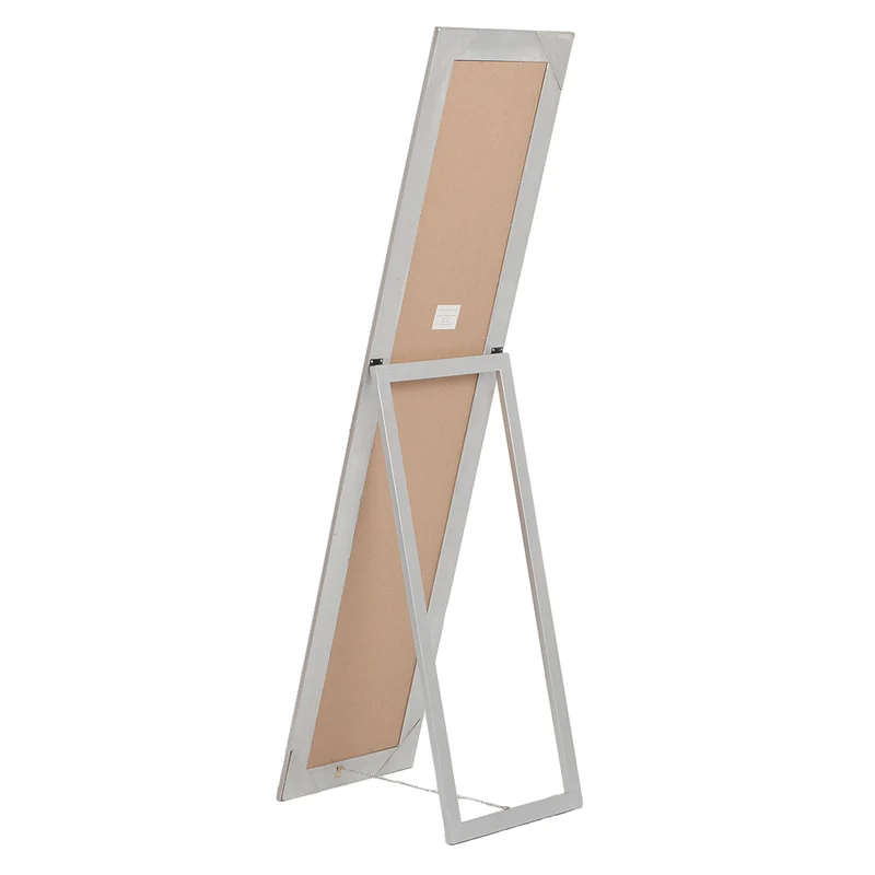 Barock Standspiegel DOMINGO 160x40cm Antik-Silber Holzrahmen