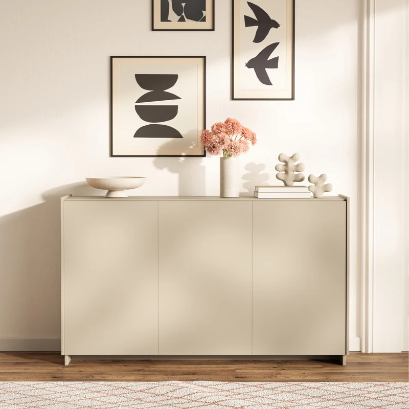 Drehtür-Kommode Magro 153 cm Kaschmir