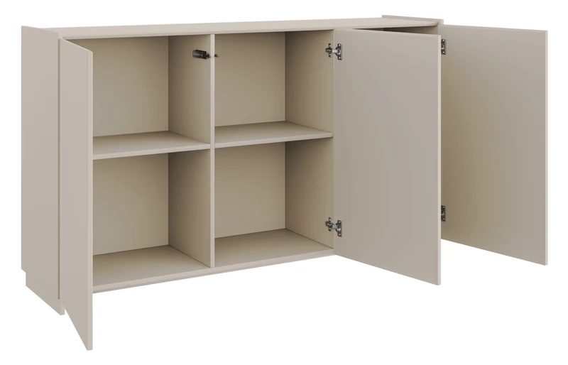 Drehtür-Kommode Magro 153 cm Kaschmir